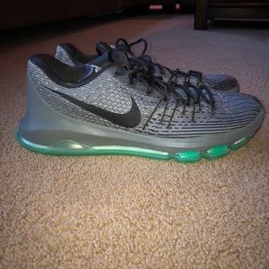 Nike KD 8 Night Silver-Tumbled Grey-Green Glow M13